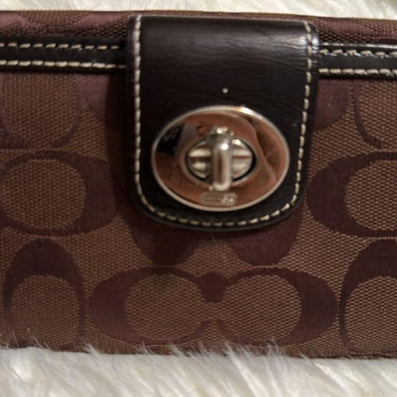 Coach Canvas and Leather Wallet - Picture 2 of 8